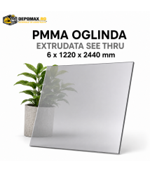 Oglinda acrilica PMMA See Thru 6 x 1220 x 2440 mm